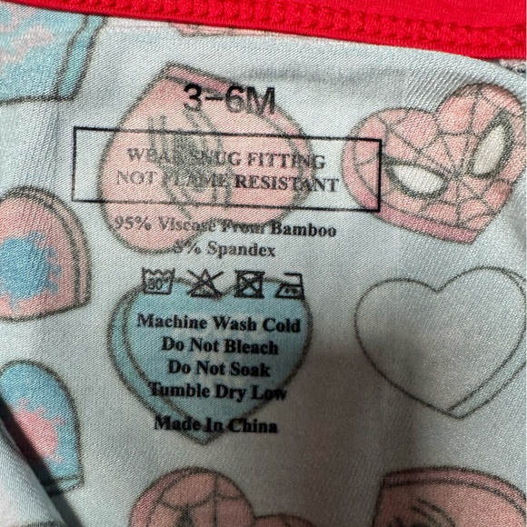 MB&CC Spider-man Valentines Bamboo Zippy 3-6 Months - Picture 4 of 4